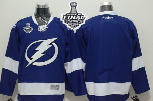 Lightning Blank Blue 2015 Stanley Cup Jersey