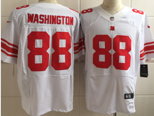 Nike Giants 88 Corey Washington White Elite Jersey