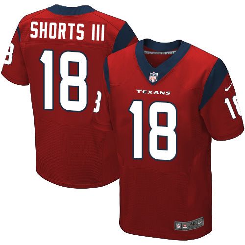 Nike Texans 18 Cecil Shorts III Red Elite Jersey
