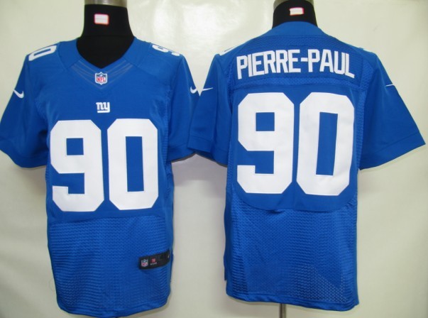 Nike Giants 90 Pierre Paul Blue Elite Big Size Jersey