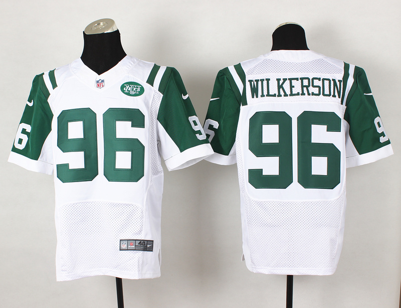 Nike Jets 96 Wilkerson White Elite Big Size Jersey