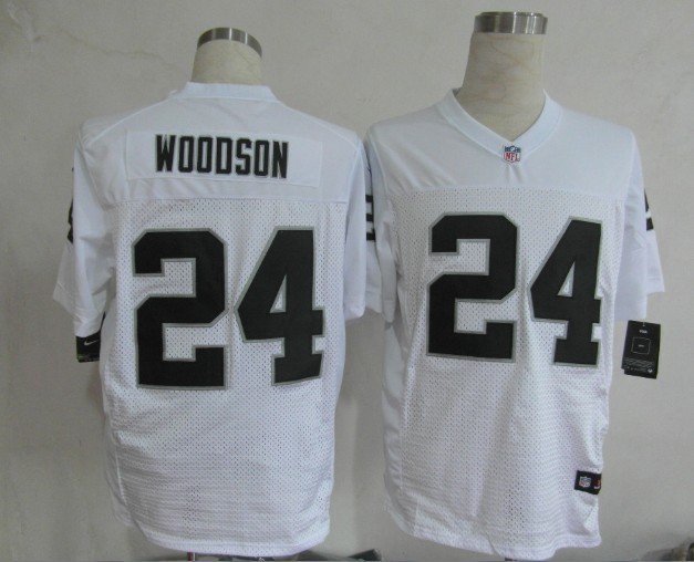 Nike Raiders 24 Woodson White Elite Big Size Jersey Nike Raiders 24 Woodson White Elite Big Size Jersey