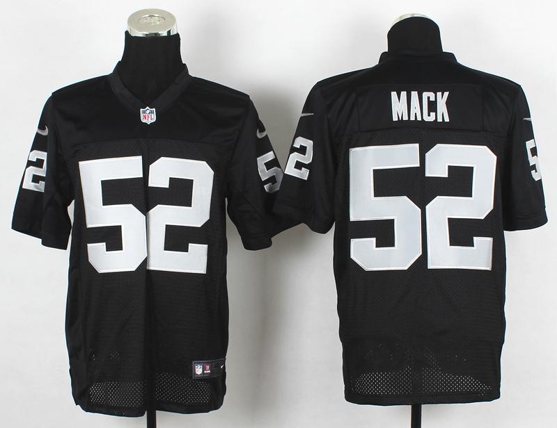 Nike Raiders 52 Mack Black Elite Big Size Jersey Nike Raiders 52 Mack Black Elite Big Size Jersey
