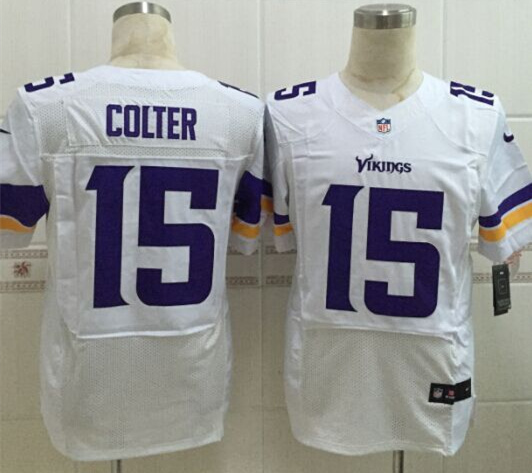 Nike Vikings 15 Kain Colter White Elite Big Size Jersey Nike Vikings 15 Kain Colter White Elite Big Size Jersey