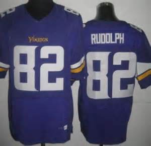 Nike Vikings 82 Rudolph Purple Elite Big Size Jersey