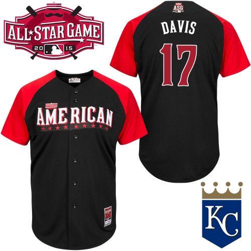 American League Royals 17 Davis Black 2015 All Star Jersey