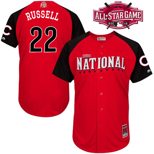National League Cubs 22 Russell Red 2015 All Star Jersey