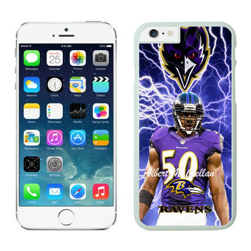 Baltimore Ravens Iphone 6 Plus Cases White