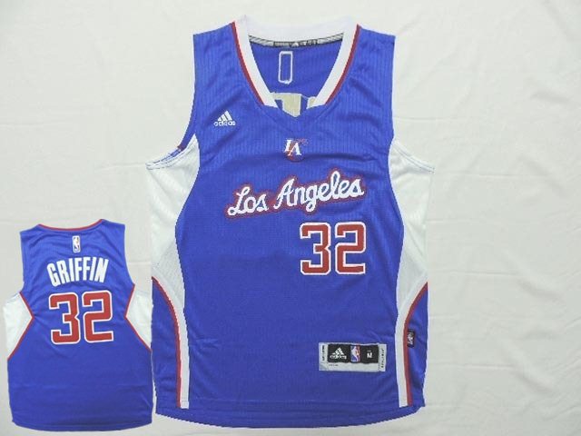 Clippers 32 Griffin Blue New Revolution 30 Jersey