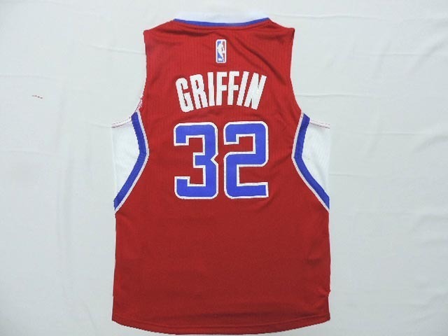 Clippers 32 Griffin Red New Revolution 30 Jersey