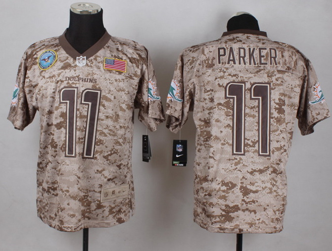 Nike Dolphins 11 Parker Camo USMC With Flag Patch Elite Jersey Nike Dolphins 11 Parker Camo USMC With Flag Patch Elite Jersey
