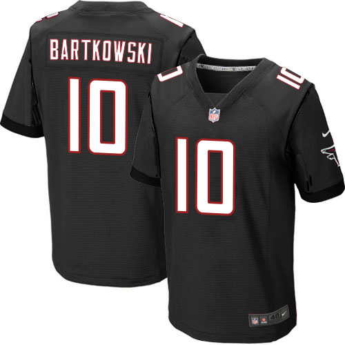 Nike Falcons 10 Steve Bartkowski Black Elite Big Size Jersey