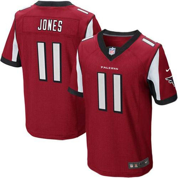 Nike Falcons 11 Julio Jones Red Elite Big Size Jersey