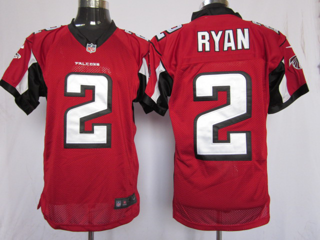 Nike Falcons 2 Matt Ryan Red Elite Big Size Jersey