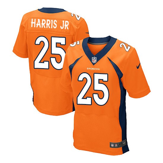 Nike Broncos 25 Chris Harris Jr Orange Elite Jersey