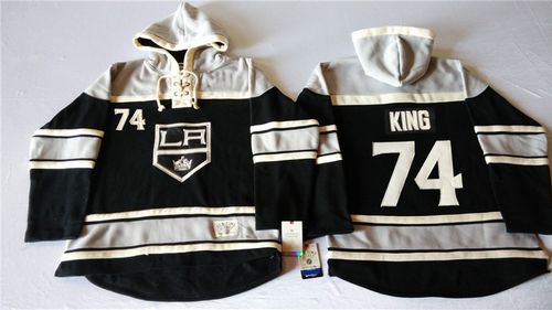 Kings 74 Dwight Kings Black All Stitched Hooded Sweatshirt - Click Image to Close