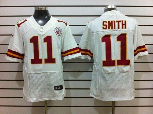 Nike Chiefs 11 Alex Smith White Elite Jersey