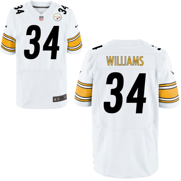 Nike Steelers 34 Deangelo Williams White Elite Jersey