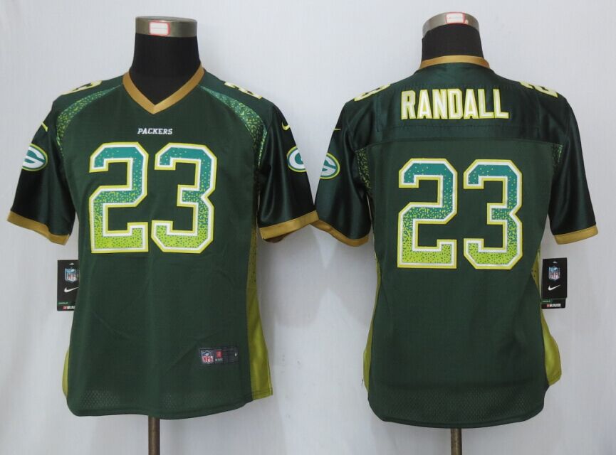 Nike Packers 23 Damarious Randall Green Drift Fashion Women Jersey