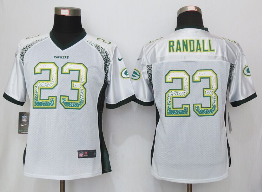 Nike Packers 23 Damarious Randall White Drift Fashion Women Jersey
