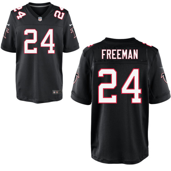 Nike Falcons 24 Devonta Freeman Black Big Size Elite Jersey
