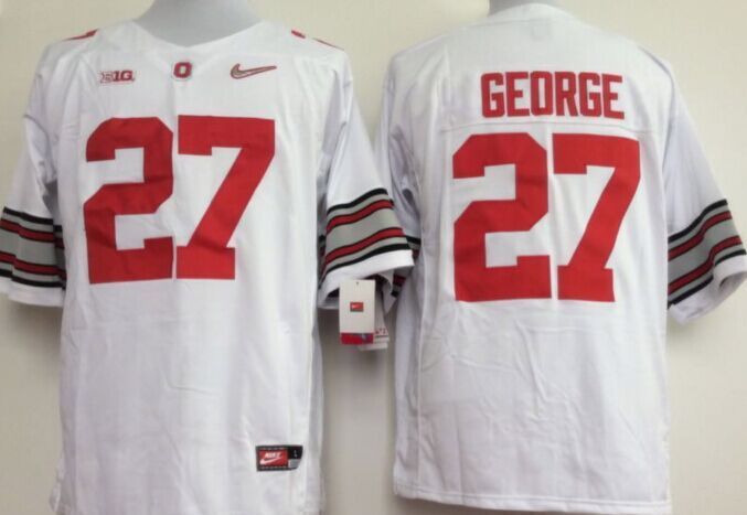 Ohio State Buckeyes 27 George White College Jerseys