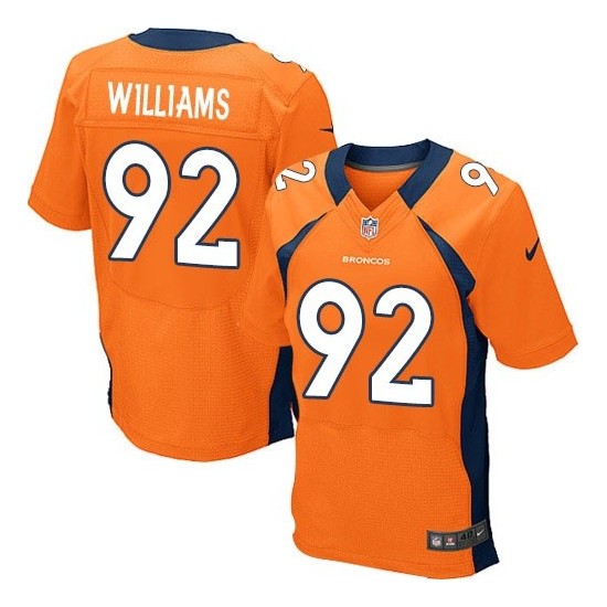 Nike Broncos 92 Sylvester Williams Orange Elite Jersey