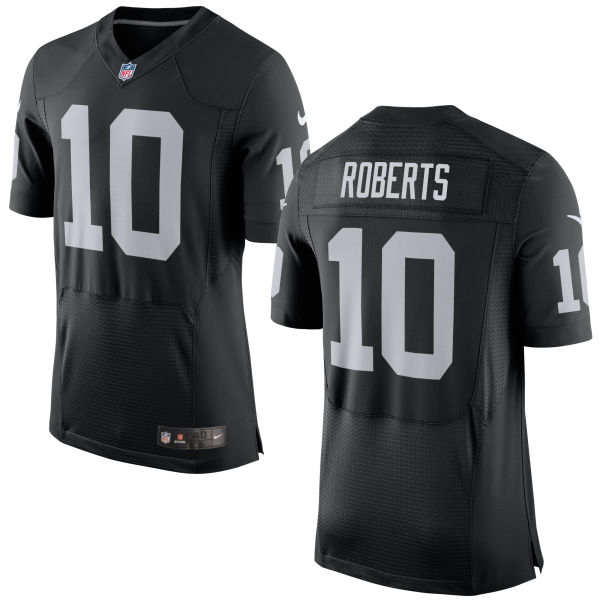 Nike Raiders 10 Seth Roberts Black Elite Jersey