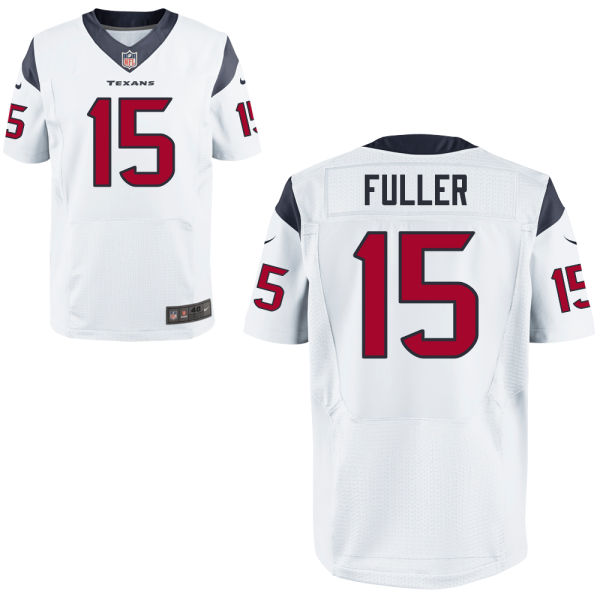 Nike Texans 15 Will Fuller V White Elite Jersey