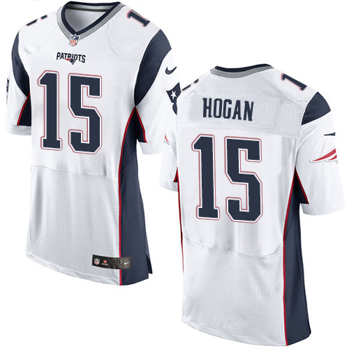 Nike Patriots 15 Chris Hogan White Elite Jersey