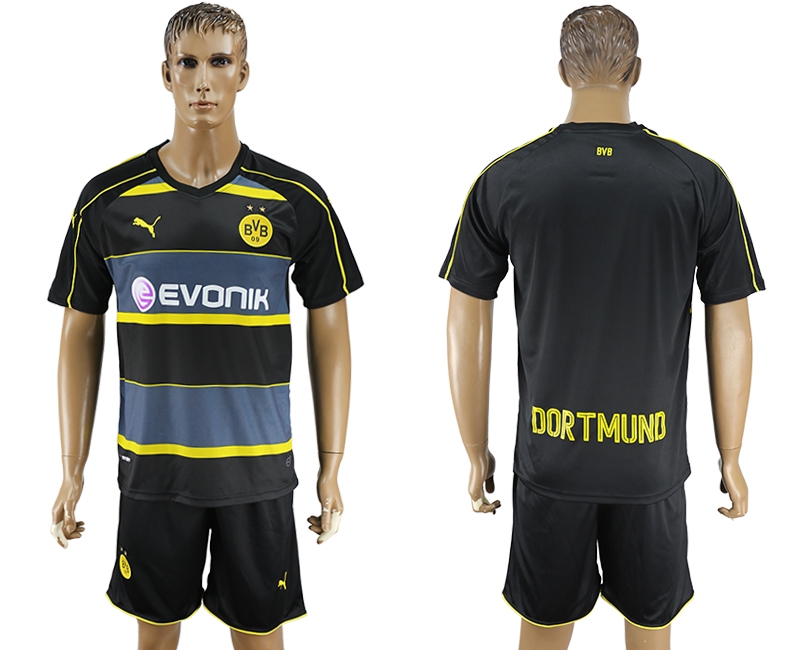 2016-17 Dortmund Away Customized Soccer Jersey