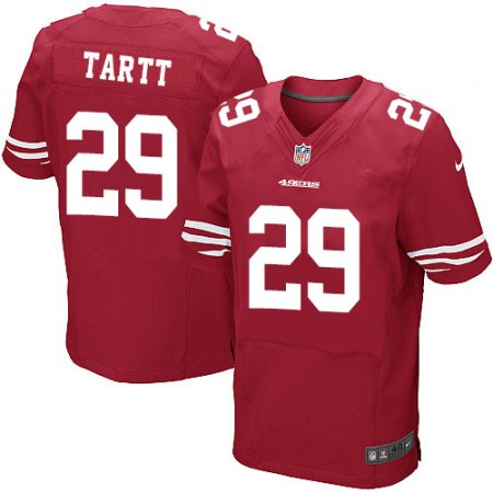 Nike 49ers 29 Jaquiski Tarrtt Red Elite Jersey