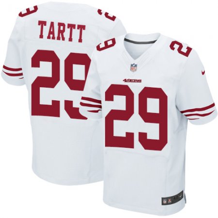 Nike 49ers 29 Jaquiski Tarrtt White Elite Jersey