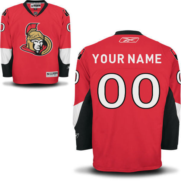 Ottawa Senators Red Men's Premier Home Custom Reebok Jersey