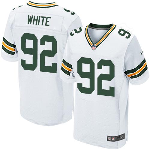 Nike Packers 92 Reggie White White Elite Jersey