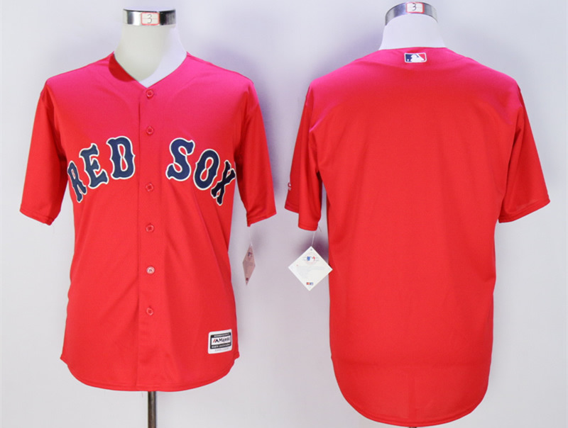 Red Sox Blank Red New Cool Base Jersey