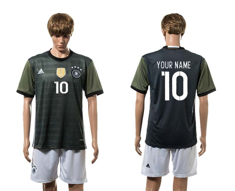 Germany Away UEFA 2016 Customized Soccer Jersey