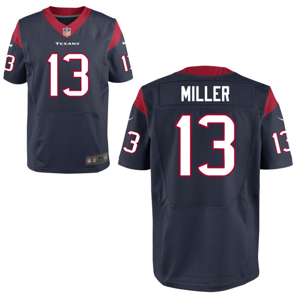 Nike Texans 13 Braxton Miller Navy Elite Jersey