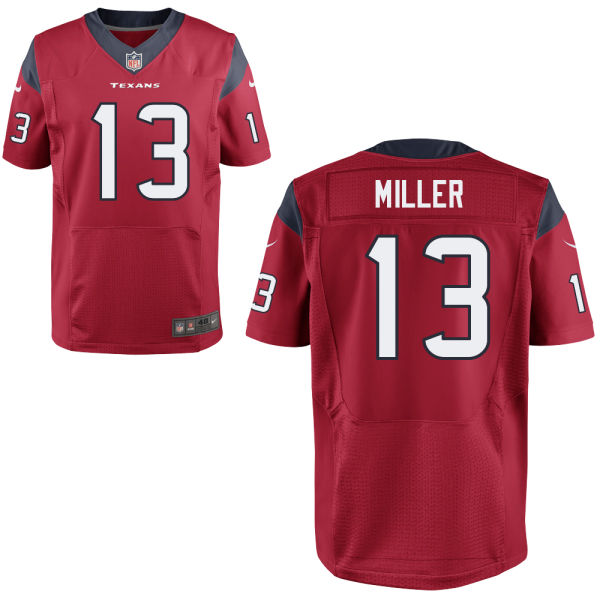 Nike Texans 13 Braxton Miller Red Elite Jersey