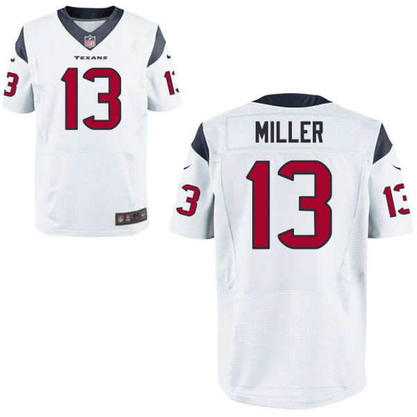 Nike Texans 13 Braxton Miller White Elite Jersey