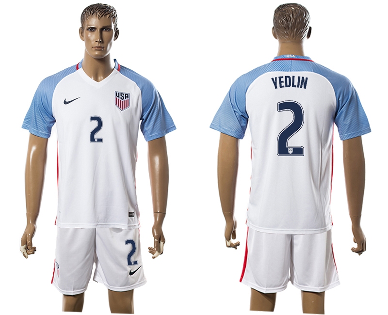 2016-17 USA 2 YEDLIN Home Soccer Jersey