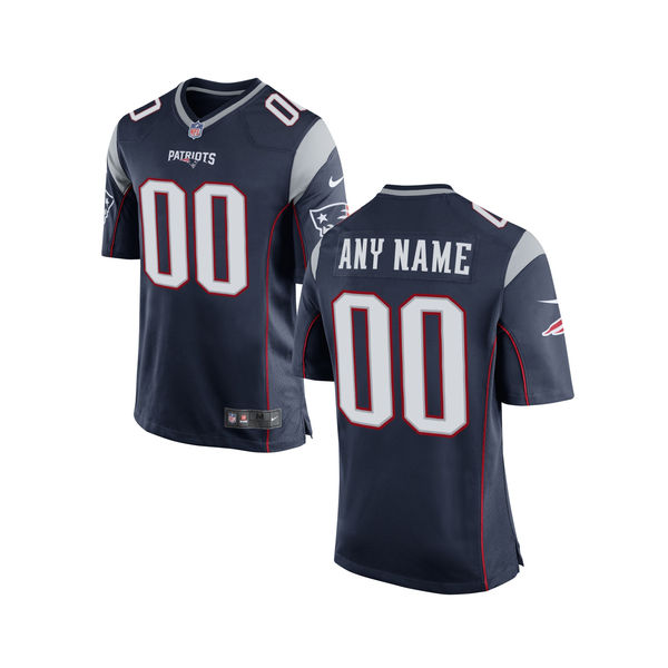 Nike New England Patriots Navy Youth Custom Game Jersey