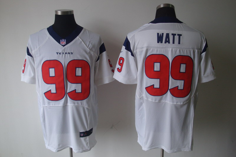 Nike Texans 99 JJ Watt White Elite Jersey
