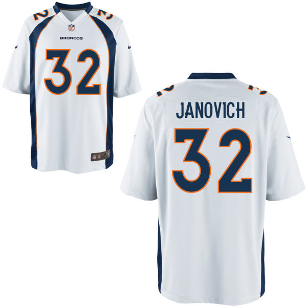 Nike Broncos 32 Andy Janovich White Elite Jersey
