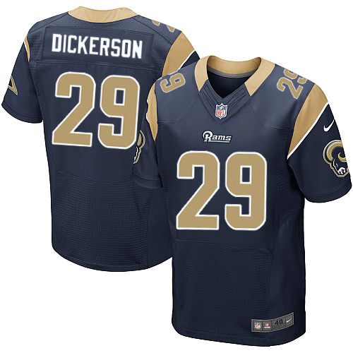 Nike Rams 29 Eric Dickerson Navy Elite Jersey