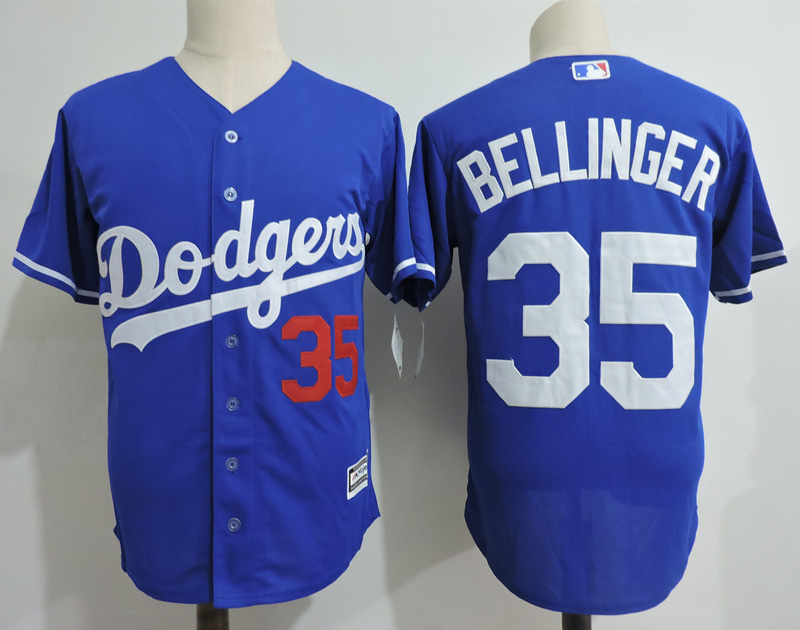 Dodgers 35 Cody Bellinger Blue Cool Base Jersey - Click Image to Close