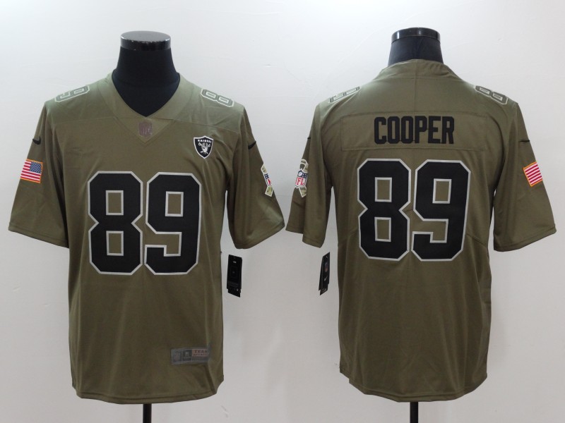 Nike Raiders 89 Amari Cooper Olive Salute To Service Limited Jersey
