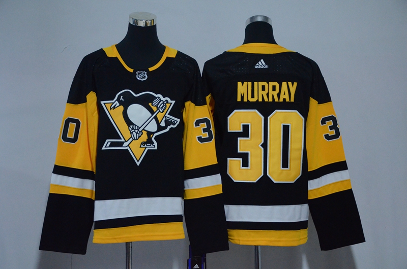 Penguins 30 Matt Murray Black Youth Adidas Jersey
