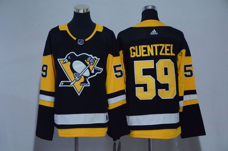 Penguins 59 Jake Guentzel Black Youth Adidas Jersey
