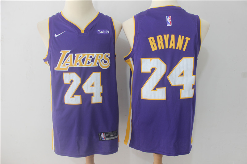 Lakers 24 Kobe Bryant Purple Nike Swingman Jersey